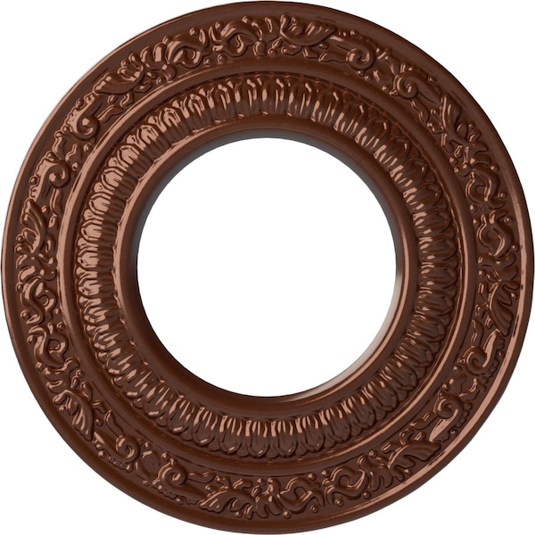 Ekena Millwork Andrea Ceiling Medallion (Fits Canopies up to 4 1/8"), 8 1/8"OD x 4 1/8"ID x 1/2"P, Copper Penny CM08ADCPS - main